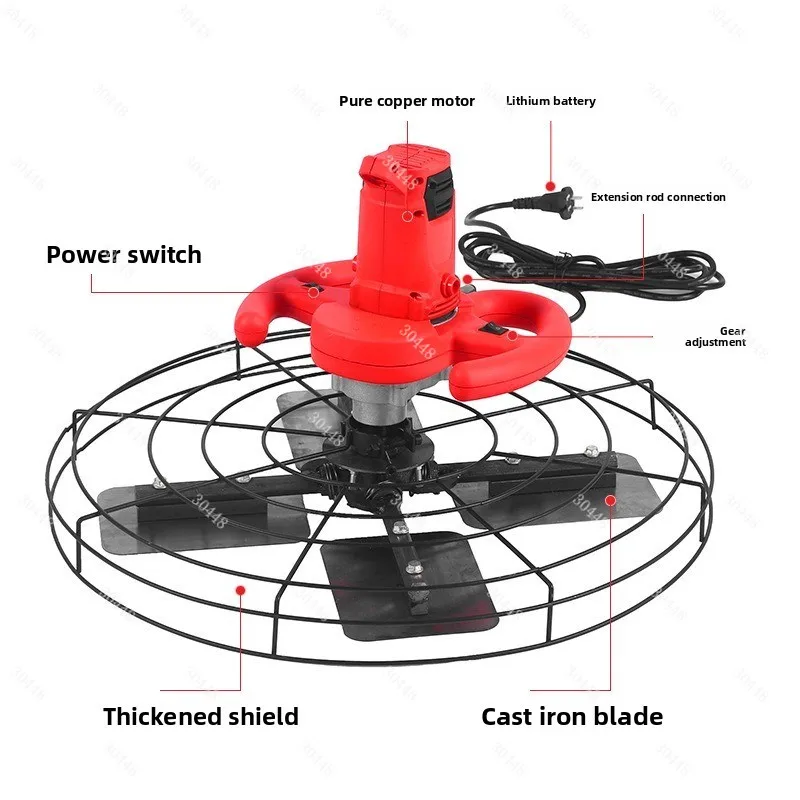 

Электрическая машина для отделки стен и бетонной поверхностью с литиевой батареей для цементного раствора