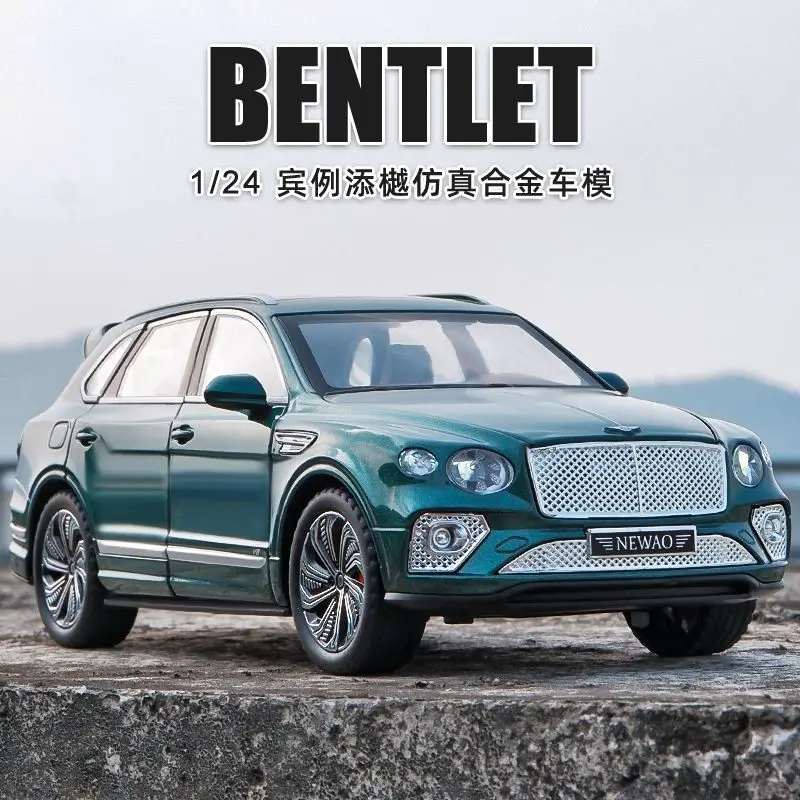 1:24 Large Size Bentayga Alloy Diecast SUV Model Simulation Vehicle Ornament Toy Car Birthday Gift For Boys Car Collectors
