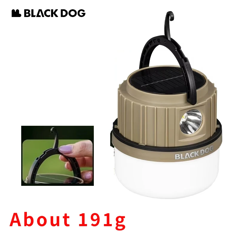 Naturehike BLACKDOG Foam Multi-Function Atmosphere Camping Lamp  Endurance Up To 12 Hours Camping Flashlight Two In One Solar