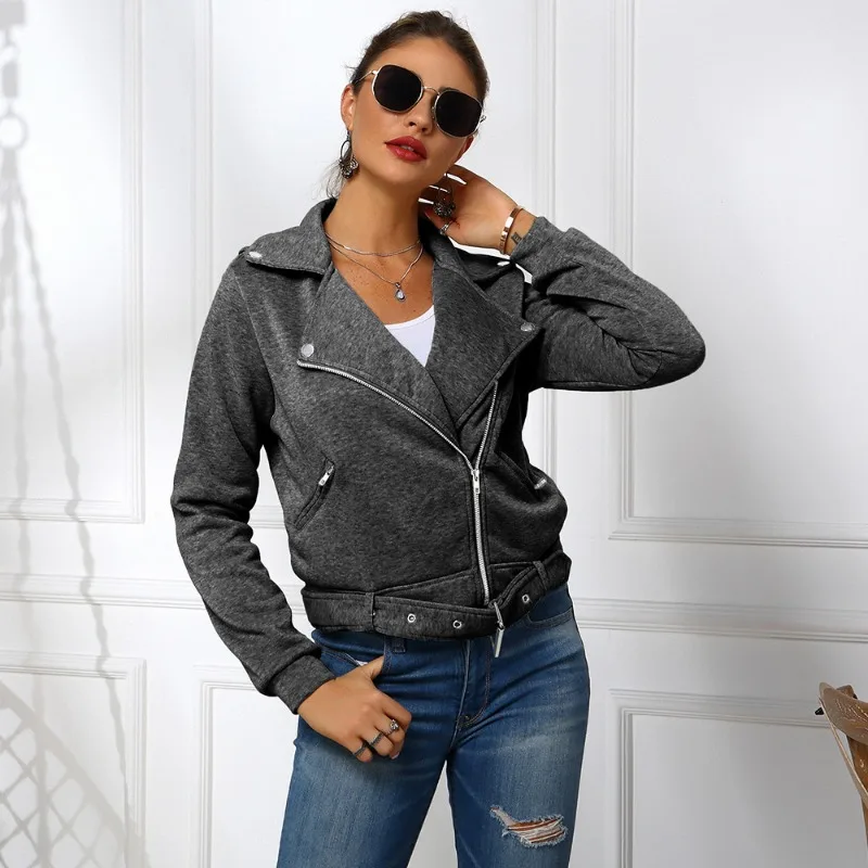 2023 New Autumn Fashion Women Thin Army Jacket cappotti Zipper Up Solid Casual Flight Top tunica Biker Coat Ladies Outwear Clothes