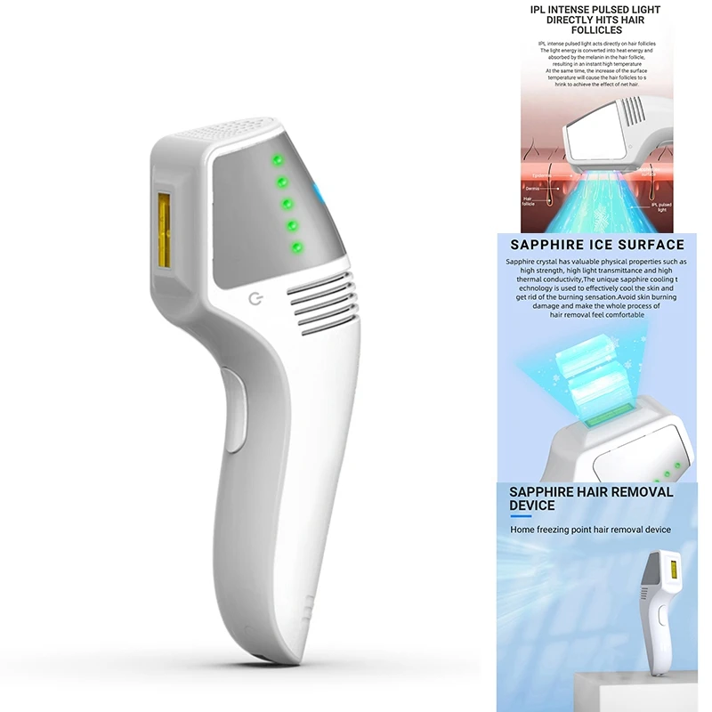 Лазерный эпилятор для удаления волос, безболезненный, подмышки, бикини для лица для женщин, триммер для бикини, точка замерзания, Depilador-ABLE