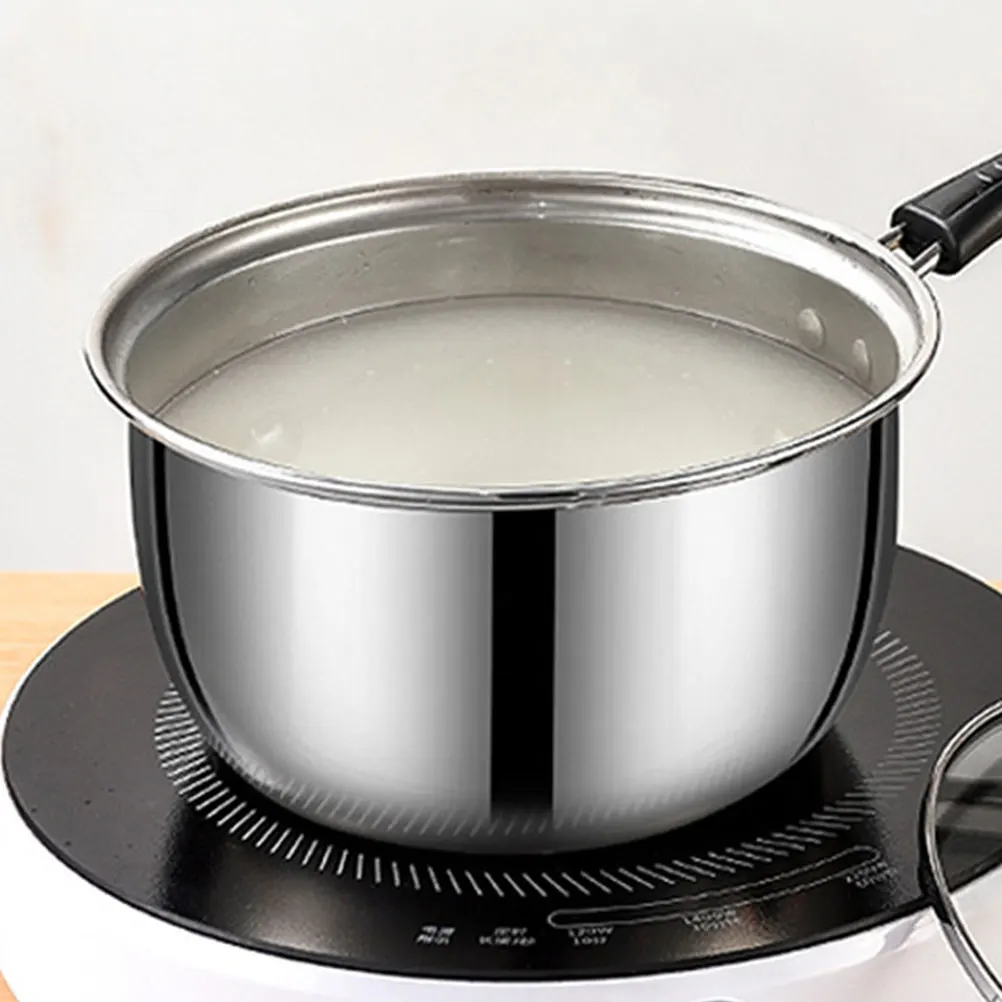 

Multi-Function Thickened Milk Pot Non-Stick Small Saucepan with Lid Soup Pan Cooking Pot for Boiling Milk Oatmeal