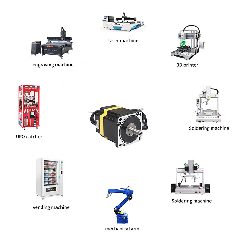 EMTECH High-Efficiency  86BYG250-80B Hybrid Controller Closed Loop Nema34 1.8 Degree for Cnc Machine