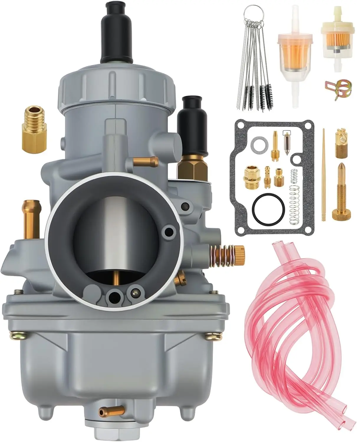 2 Stroke Carburetor with Carburetor Rebuild Repair Kit Fit for Polaris Xplorer 400 1997-2002 ATV Replace 3130710 3130574 3130957