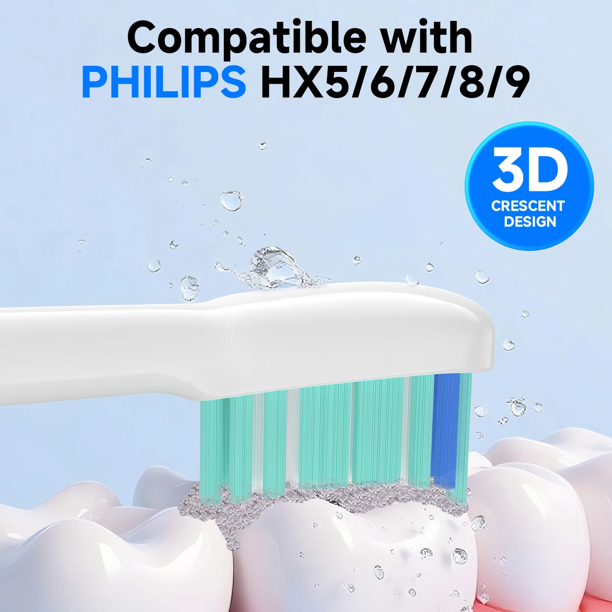 

Сменные насадки для электрических зубных щеток Philips Sonicare DiamondClean серий HX5/HX6/HX7/HX8/HX9, модель HX6064