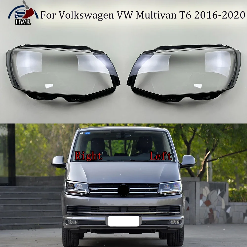

For Volkswagen VW Multivan T6 2016-2020 Headlamp Shell Transparent Headlight Cover Lamp Shade Lampshade Lens Plexiglass