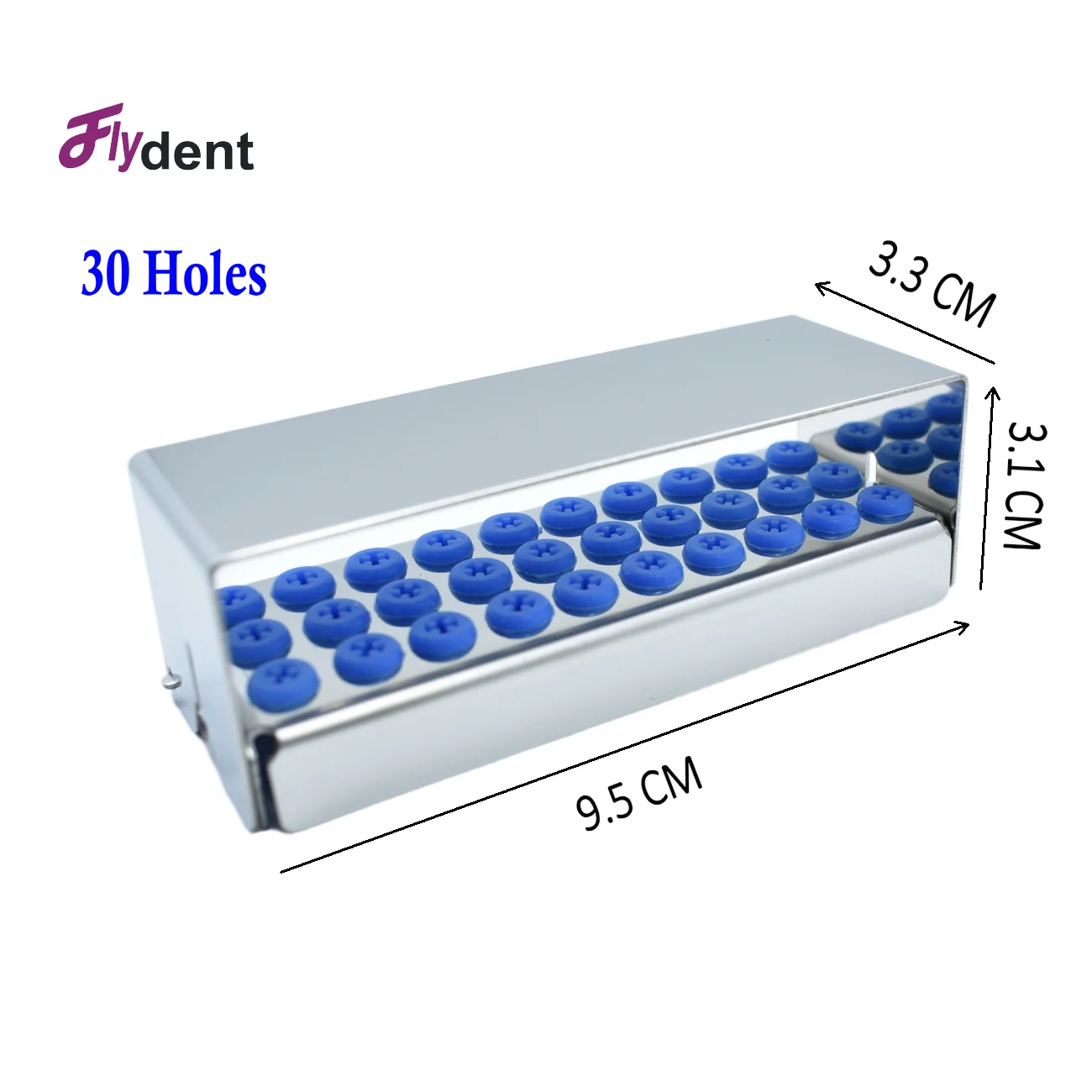 

30 Holes Dental Bur Holder Autoclave Sterilizer Case Endo File Disinfection Box Organizer Dentistry Tools