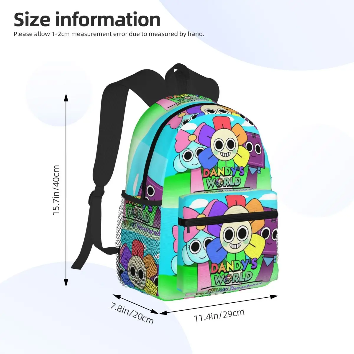 Gewoon een meisje dat Dandy's World 4-studentenrugzak Schooltas Wandelen Reisdagrugzak voor heren Dames Mode Boekentas Schoudertassen