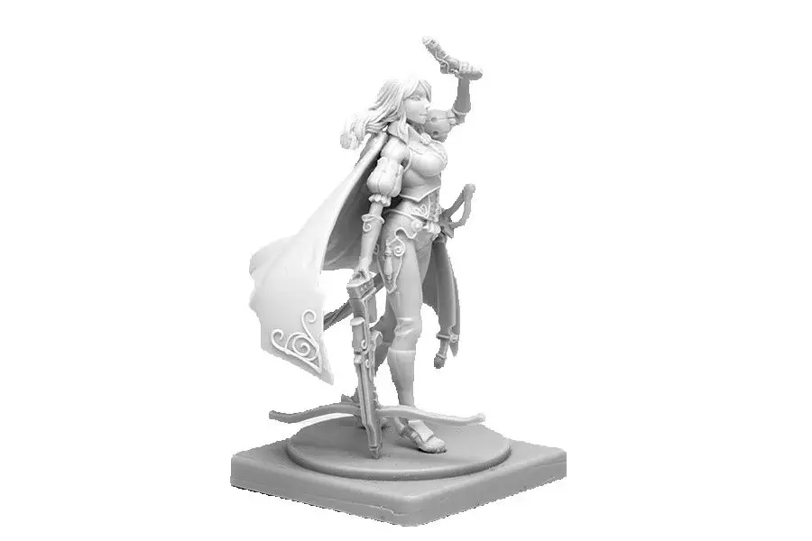 Resin Kit 28173 Female Great Game Hunter Unassembled Sculpture for Hobbyists