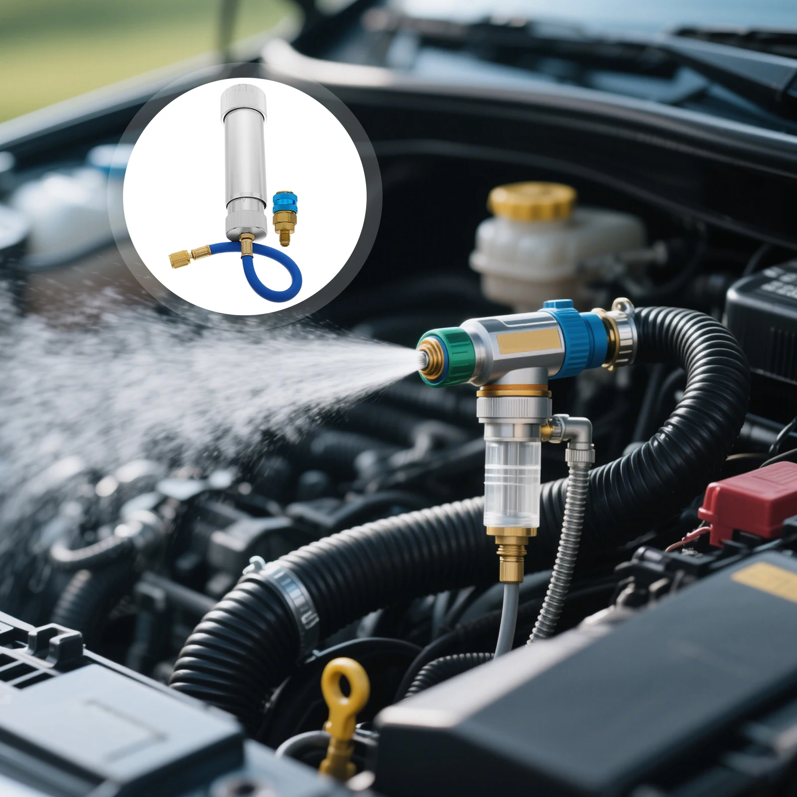 

Car Conditioning Tools Injector Tool Oil Dye Charging Hose Ball Valve Automotive Air Condition Repair Kit Recharge Hose Adapter