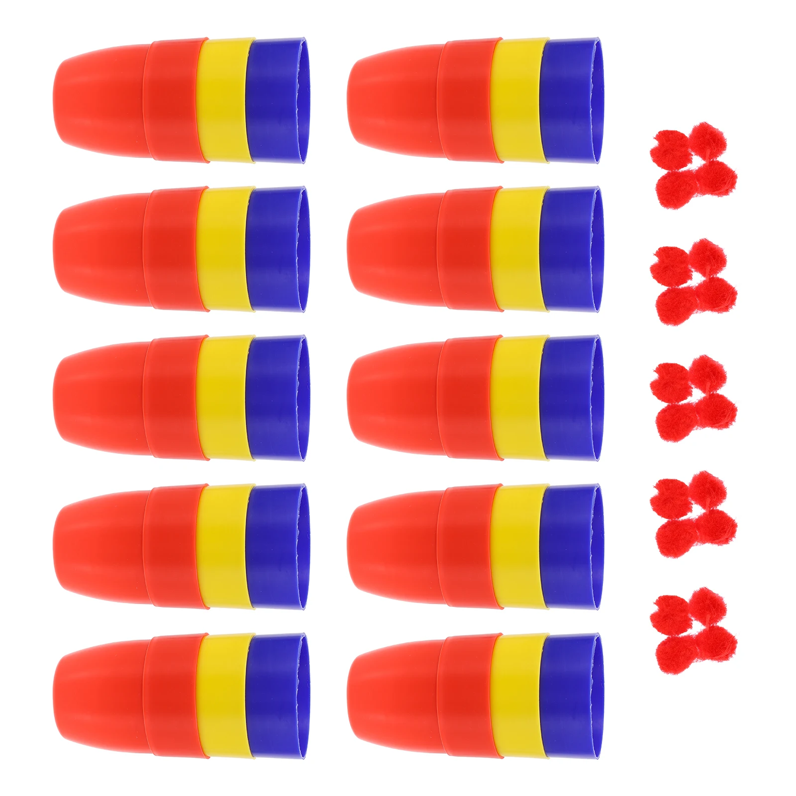 

30pcs Three Cup Ball Trick Portable Magician Gimmick Cup For Party Game Close Up Kids Trick Prop
