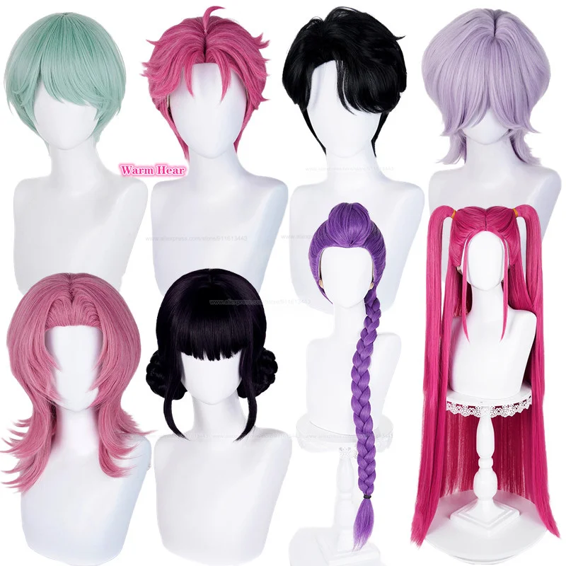 

Anime Mystery Abby Jinu Baby Romance Mira Rumi Zoe Synthetic Hair Cosplay Anime Wigs Heat Resistant Hair Halloween Party Wigs