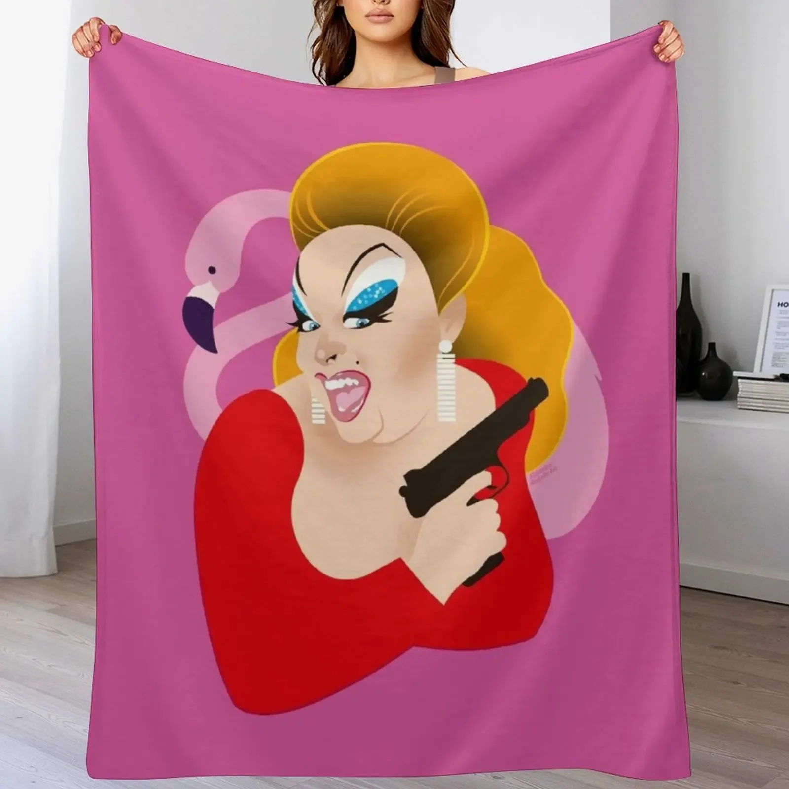 

Divinely pink Throw Blanket Soft Big halloween Large Custom Blankets