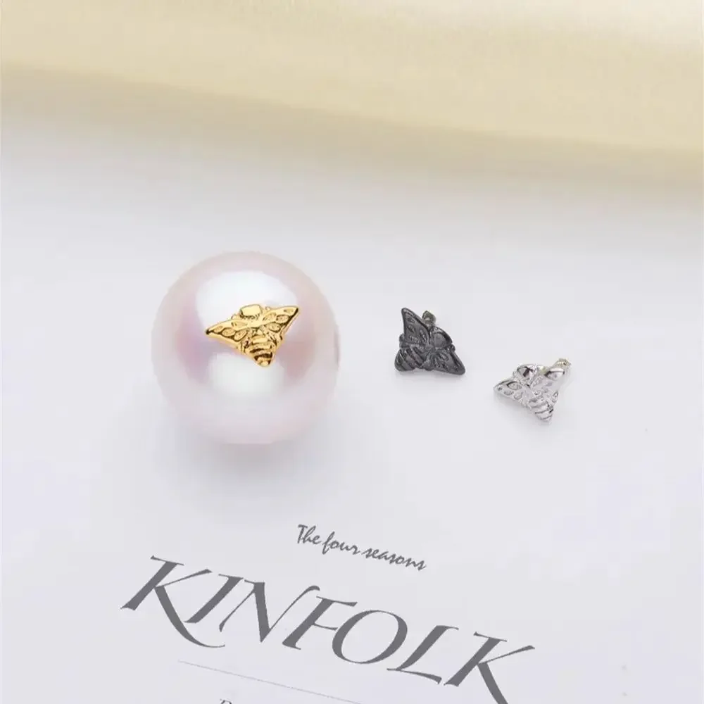 DIY Pearl Accessories S925 Pure Silver Empty Toa Piao Series T-shaped Plug Baroque Shaped Toa Small Accessories Z013