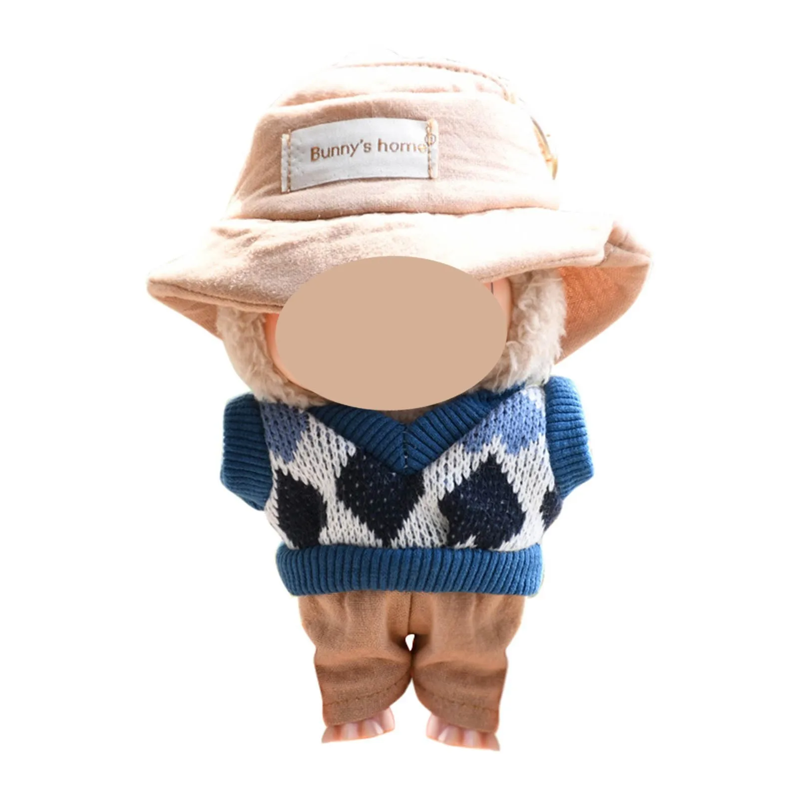 น่ารัก Mini Plush ตุ๊กตาเสื้อผ้าชุดเท่านั้นเสื้อผ้าอุปกรณ์เสริมสําหรับ 17 ซม.Labubu ตุ๊กตาเสื้อกันหนาว Hoodie เสื้อผ้า Diy เด็กของขวัญ