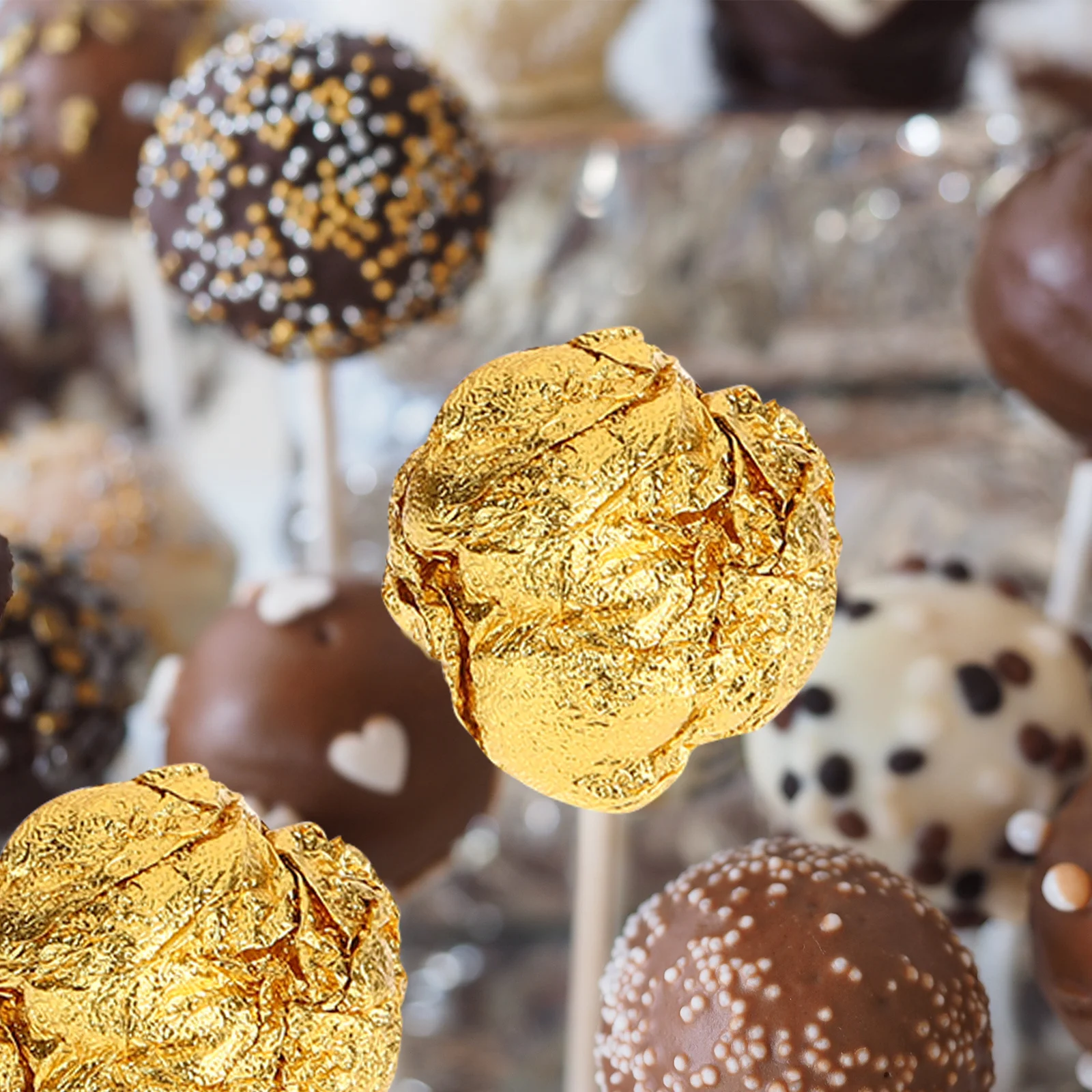 

200Pcs Candy Wrapping Paper Aluminum Foil Bright Color DIY Sweets Chocolate Party Wedding Birthday Packaging Supplies