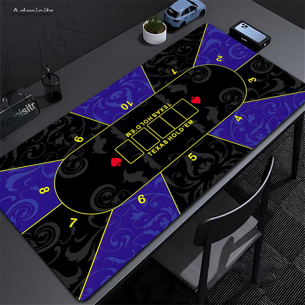 XXL Tabletop Playmat HD print Texas Hold’em poker Rubber Personality Mouse Pad Gaming overlock Entertainment Board Game deskmat