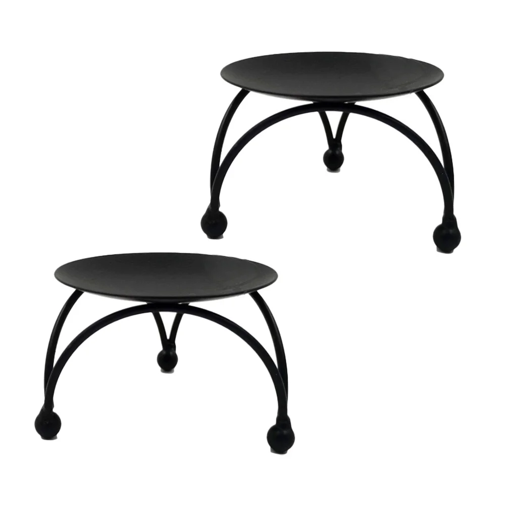 

2pcs Iron Holders Modern Style Tabletop Stands For Home Decor Wedding Party Household Accessories
