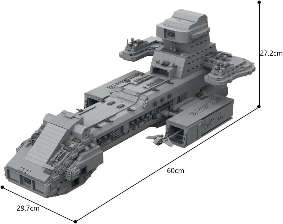 MOC Stargated X-303 Spaceship Building Blocks Toy Sci-fi Movie Spacecraft DIY Model Collectible Bricks Gift for Fan Adults