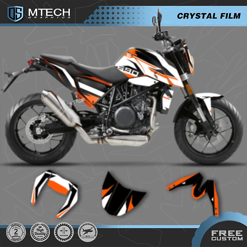 

DSMTECH Custom Motorcycle Graphics For KTM 2012 2013 2014 2015 2016 2017 2018 2019 2020 DUKE 690 Decals Stickers Kits 002