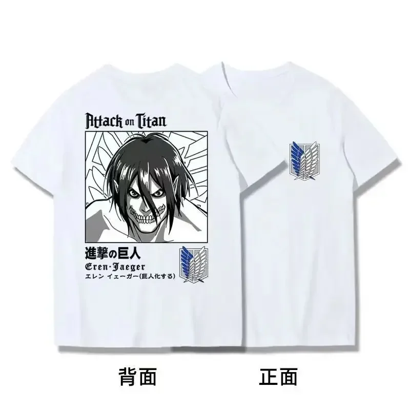 Japanese Anime T Shirt Scouting Legion Clothes Shingeki No Kyojin Tee Shirt Attack on Titan Giant Short-sleeve T-shir Men Women