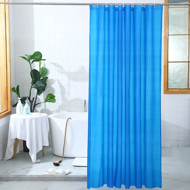 1pc Solid Color Shower Curtain PEVA Waterproof Shower Curtain Bathroom Partition Curtain Bathroom Decoration Accessories