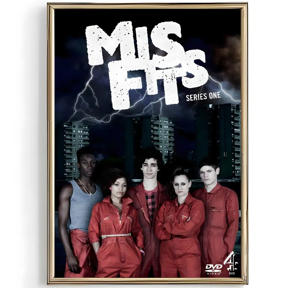 Gritty Teen Drama M-Misfits Poster Unique Home Decoration Ideas & Stylish Interior Art