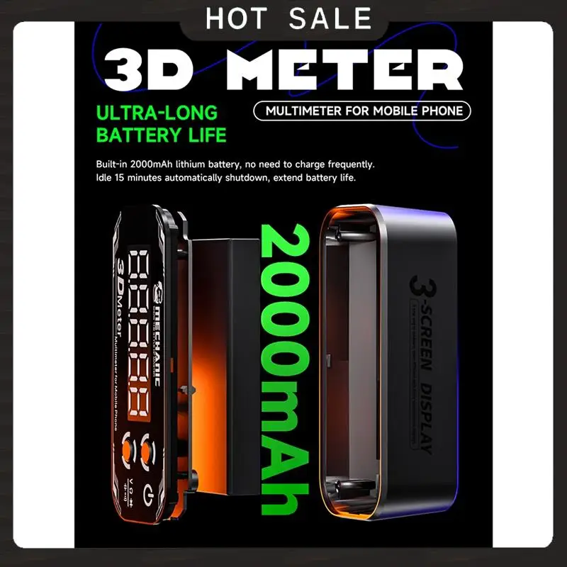 

24-часовая доставка, МЕХАНИЧЕСКИЙ 3D-метр, мультиметр 3,0, цифровой тройной дисплей, 4 режима тестирования, тестер 3000 мАч для ремонта телефона