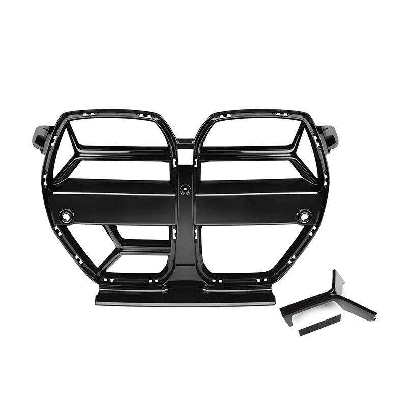 

ABS Glossy black M3 M4 Car front grill For BMW G80 G82 G83 M3 M4 2021+ CSL Style auto parts Front Bumper Grill