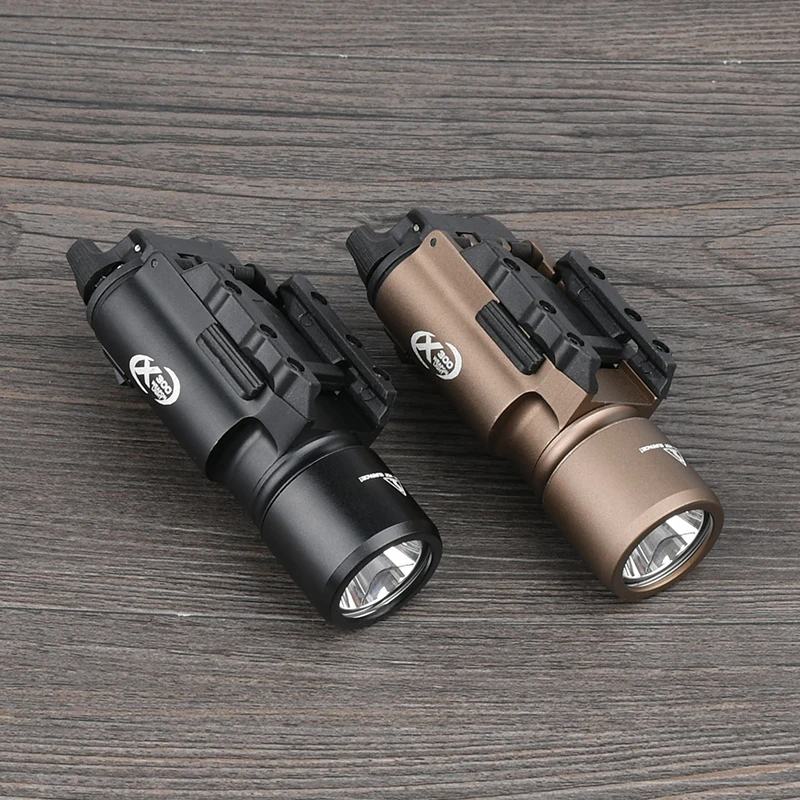WADSN Tactical Airsoft Surefir SF X300 X300U Ultra Metal Pistol Gun Strobe LED Light Fit 20mm Rail Hanging Hunting Flashlight