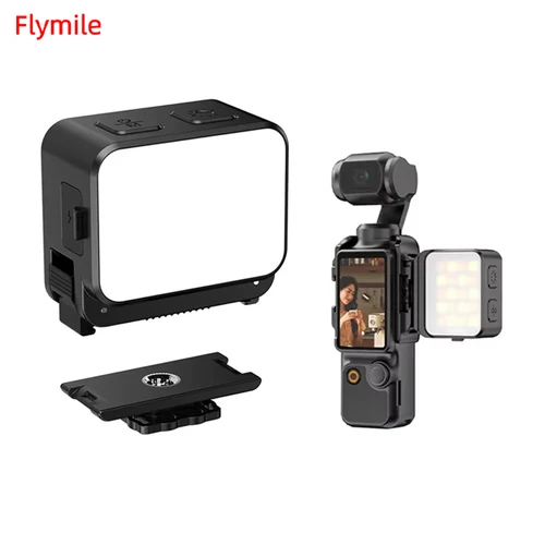 Luz de relleno Led Flymile para DJI OSMO Pocket 3 accesorios luces de vídeo magnética IPX4 impermeable fotografía iluminación luz 600mAh