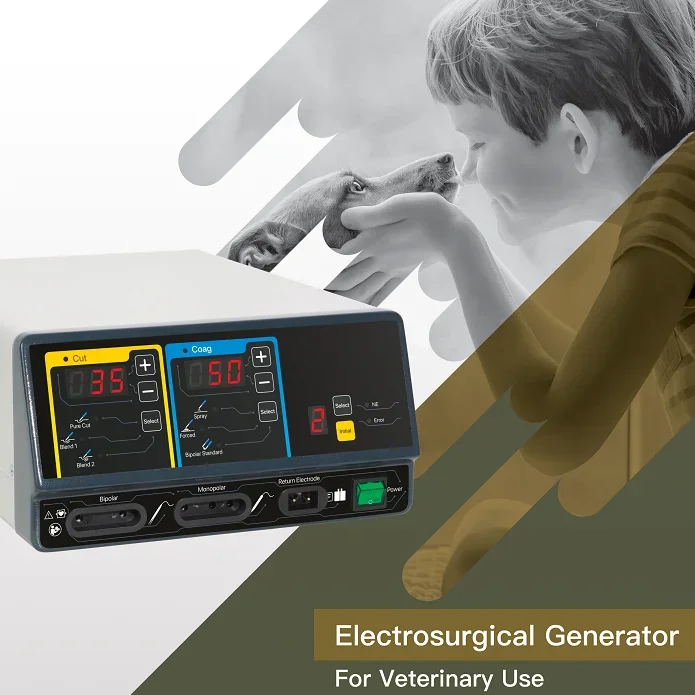 Generator bedah listrik bipolar dan frekuensi bedah tinggi 60w multifungsi harga murah untuk penggunaan dokter hewan