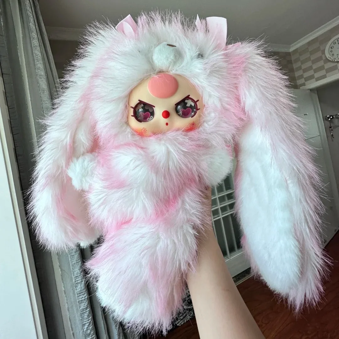 

Genuine Baby Three New Hug Baby Series Vinyl Face Plush Backpack Blind Box Kawaii Doll Schoolbag Girl Birthday Gift