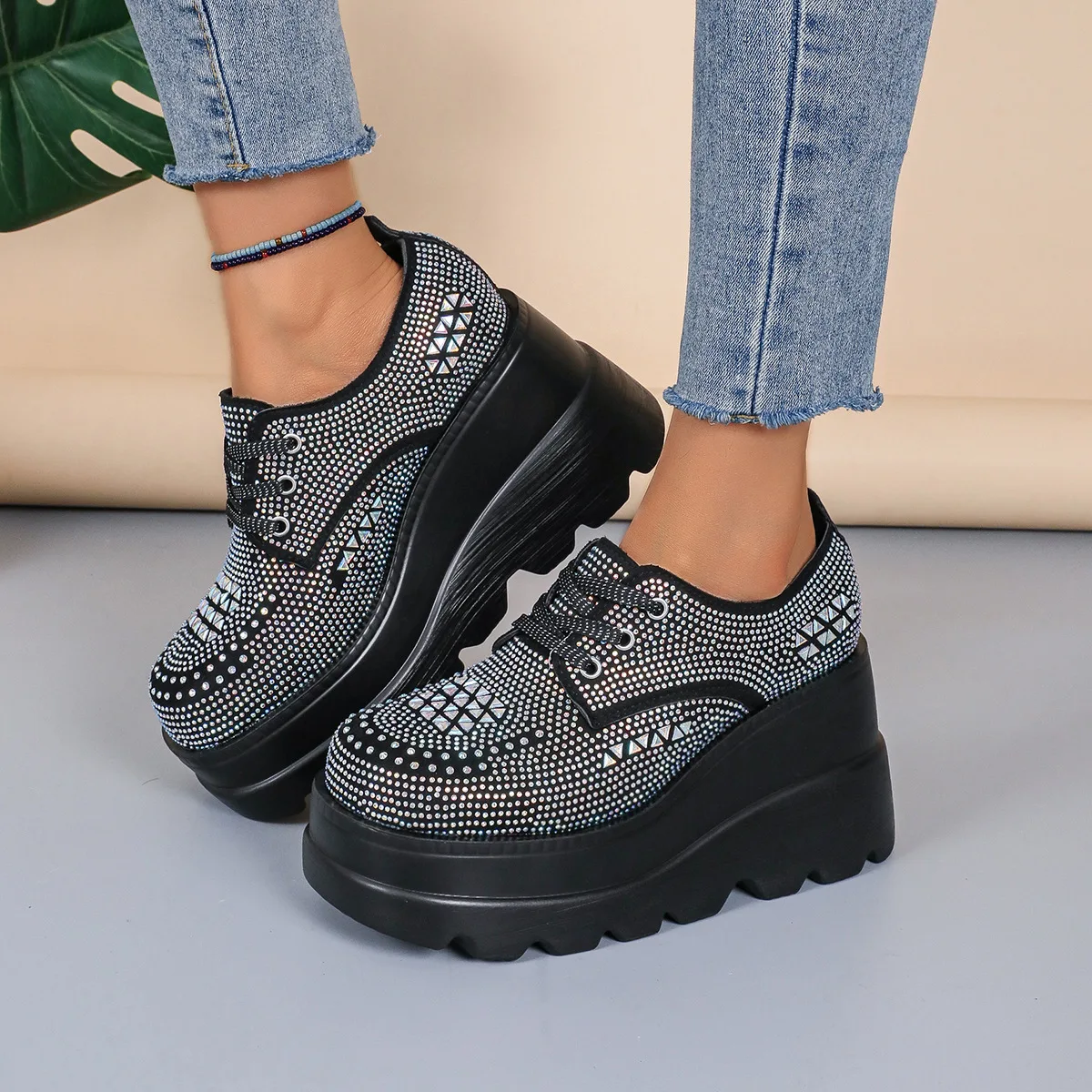 Shoes Woman Flats Slip-on Autumn Modis Loafers With Fur Clogs Platform Casual Female Sneakers Round Toe Dress Slip On Fall 2024