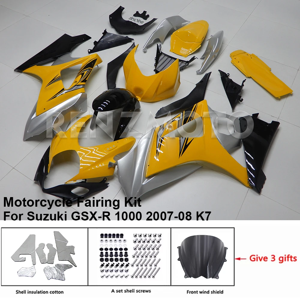 

Motorcycle Fairing Set Body Kit Plastic For Suzuki GSXR GSX-R 1000 2007-08 K7 Accessories Injection Bodywork S1007-105a