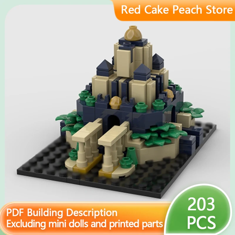 

City Street View Model MOC Building Bricks Ancient Hanging Garden Modular Technology Children Holiday Gifts Assemble Toys Suit