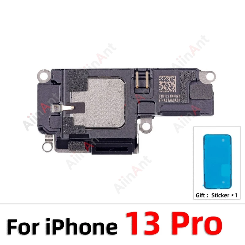 OEM Sticker + Flex For iPhone 15 14 13 12 Pro Max Plus Bottom LoudSpeaker Phone Sound Ringer Loud Speaker Flex Cable image 4