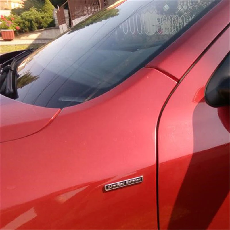 New! 3D Chrome Metal Sticker Car Accessories Sticker Limited Edition Badge Car Decal Sticker For Car Styling Word Letter Sticker