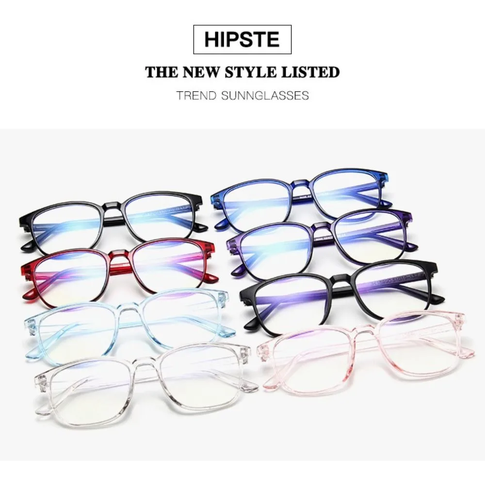 جديد دائم جودة عالية ريترو PC نظارات للقراءة أسود أزرق شفاف إطار دائري نظارات مكافحة نظارات زرقاء الرجال النساء #3