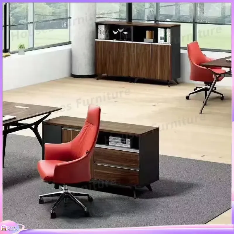 Modern Executive Office Chair High Back PU Leather Computer Desk Chair Ergonomic Swivel Business Manager Seat Home Furniture