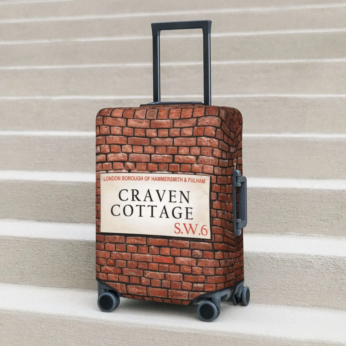 

Craven Cottage Fulham SW6 Suitcase Cover Protection Elastic Travel Luggage Protector Covers for 18-32 Inch