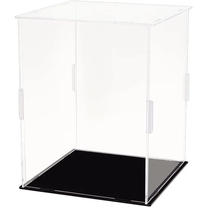 

1pcs Mini Helmet Display Case with 13 Rubbers 6.5x6.5x8.1 inch Assemble Clear Acrylic Dustproof Box Transparent Waterproof