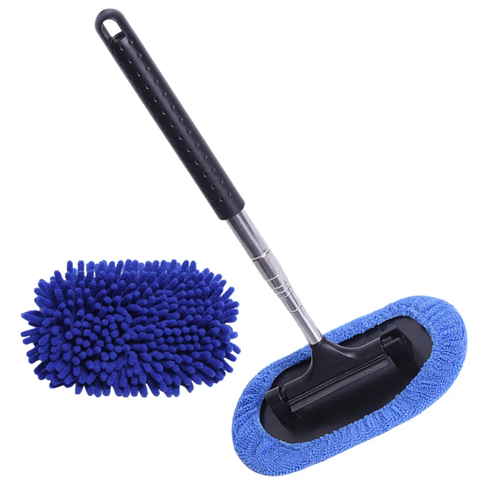 Windshield Squeegee Three-in-one Telescopic Rearview Mirror Wiper Cleaning Brush Front Gear