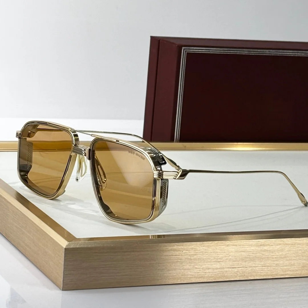 JAGGER 56-16 zonnebril van topkwaliteit voor heren en dames Klassieke 10e verjaardag punk luxe titanium designer zonnebril