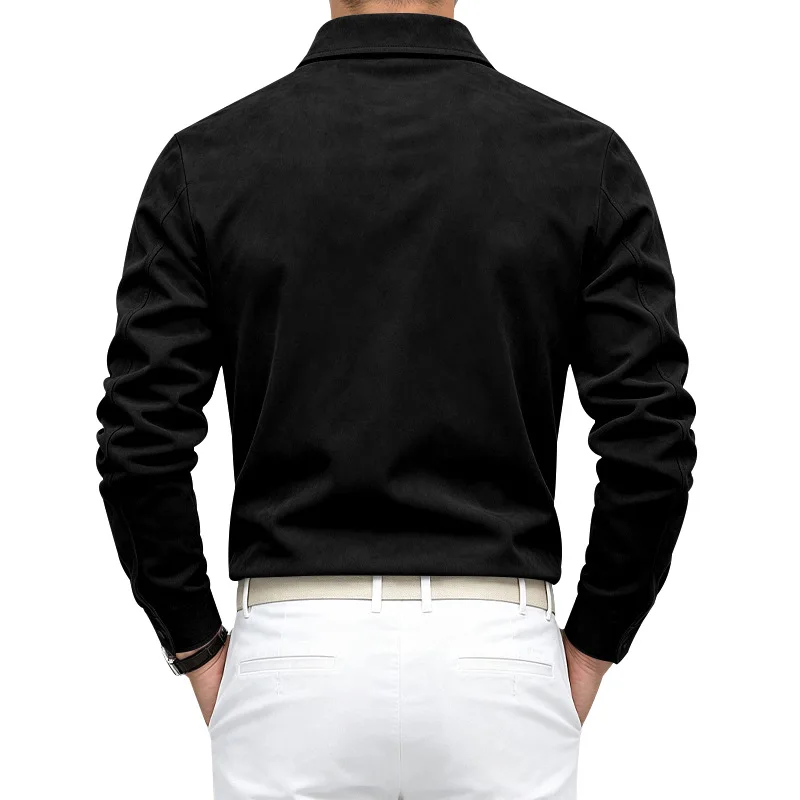 2026 Herren-Wildlederjacke und -hemd für Herbst und Winter, Arbeitskleidung mit geradem Schulteransatz, mehrfarbige Oberbekleidung, modisches Hemd! – Detail 18