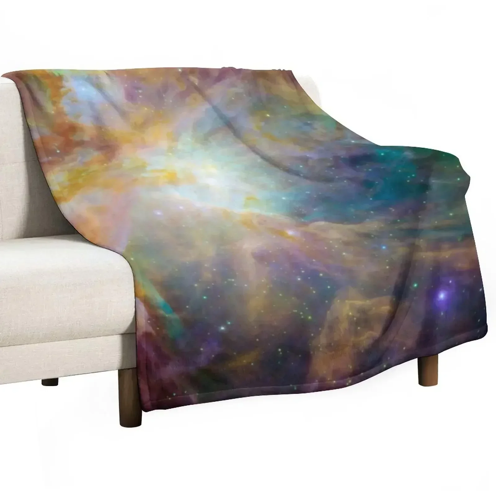 Galaxy Rainbow v2.0 Throw Blanket Camping Flannel Fabric christmas decoration Blankets Sofas Of Decoration Blankets