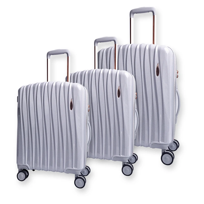 Hot Sale Travel Luggage Set Durable and Stylish ABS+PC Flash Film Degree Spinner Wheels Carry-On Trolley