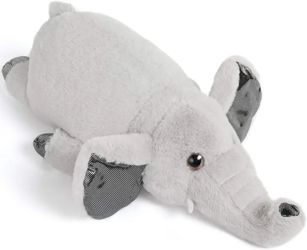 MorisMos Elephant Plush Soft Hug Stuffed Animals Pillow for Boy Girl Kids ( Grey, 24 Inches)