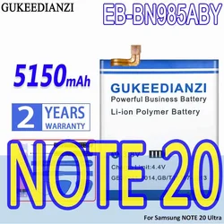 High Capacity GUKEEDIANZI Replacement Battery EB-BN985ABY 5150mAh for Samsung NOTE 20 Ultra note20 ultra 20Ultra