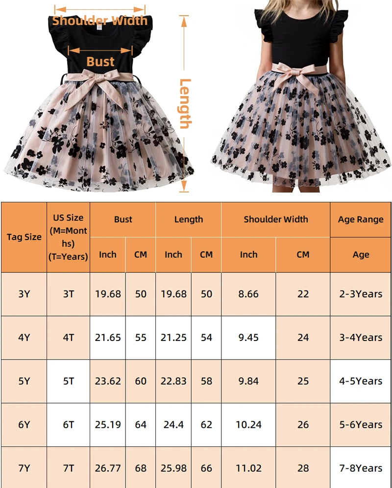 Robe de princesse à manches longues pour filles, tenue d'automne, à la mode, mignonne, imprimé floral, vêtements de fête pour enfants ‌   Cadeau de robe